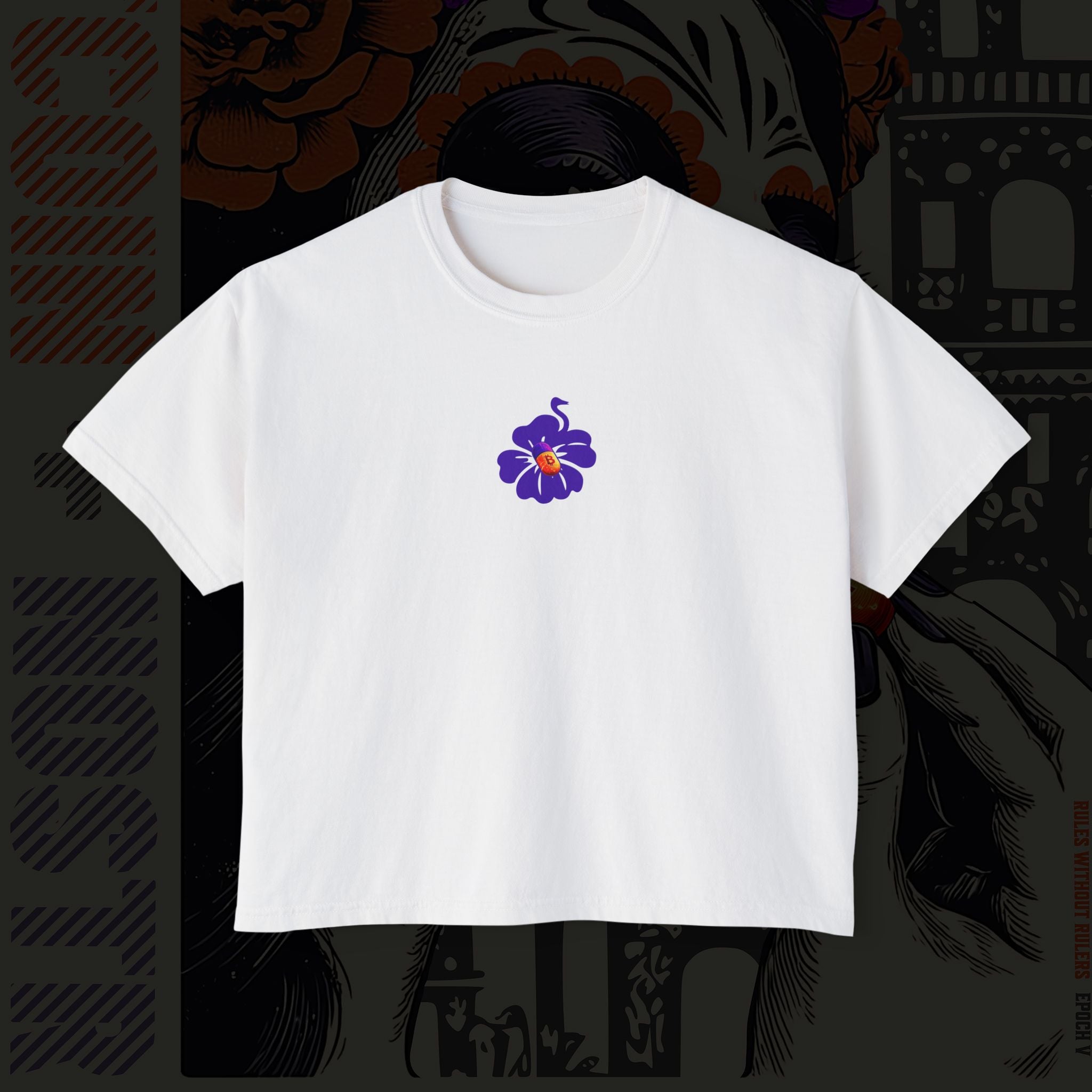 Tech Stack Nostr + Bitcoin - Womens Boxy Tee