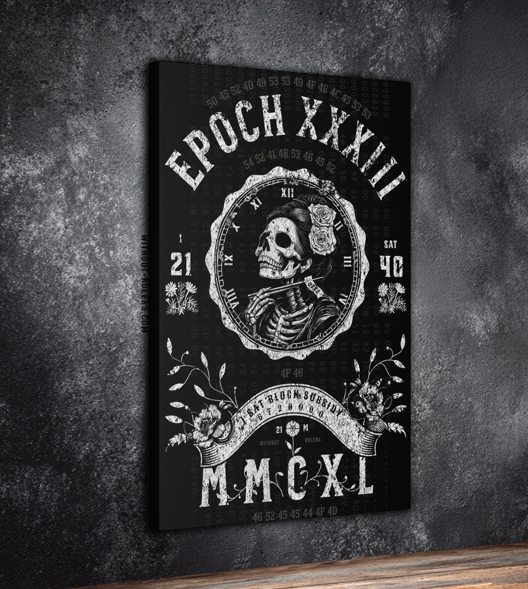 Epoch33 6720000 - Black&White Canvas Print