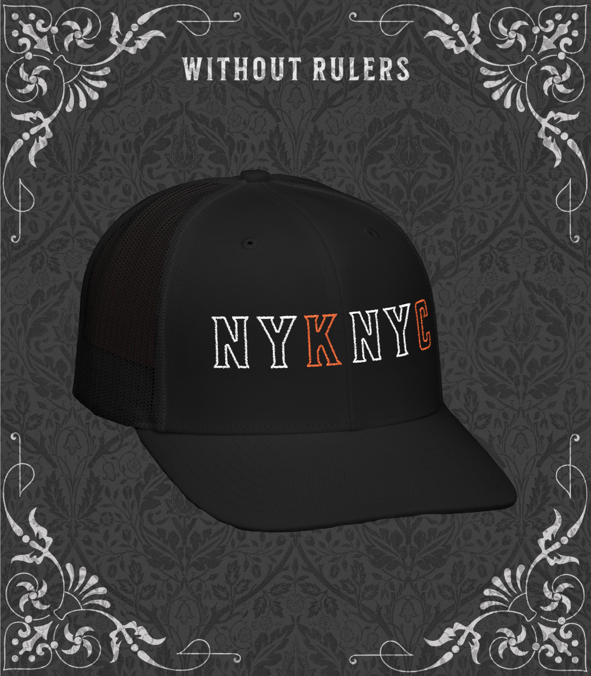 NYKNYC Embroidered Snapback Trucker Hat