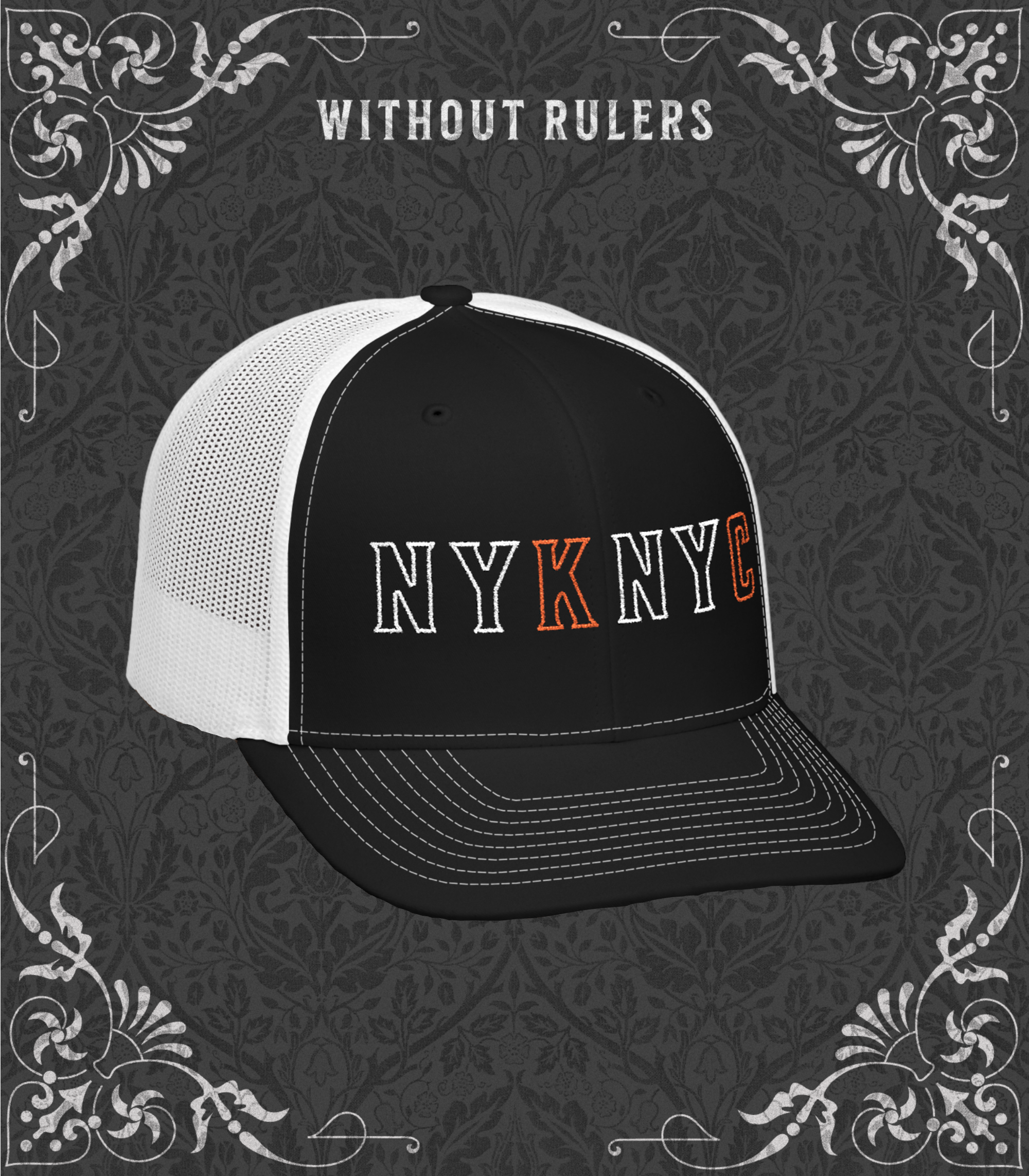 NYKNYC Embroidered Snapback Trucker Hat