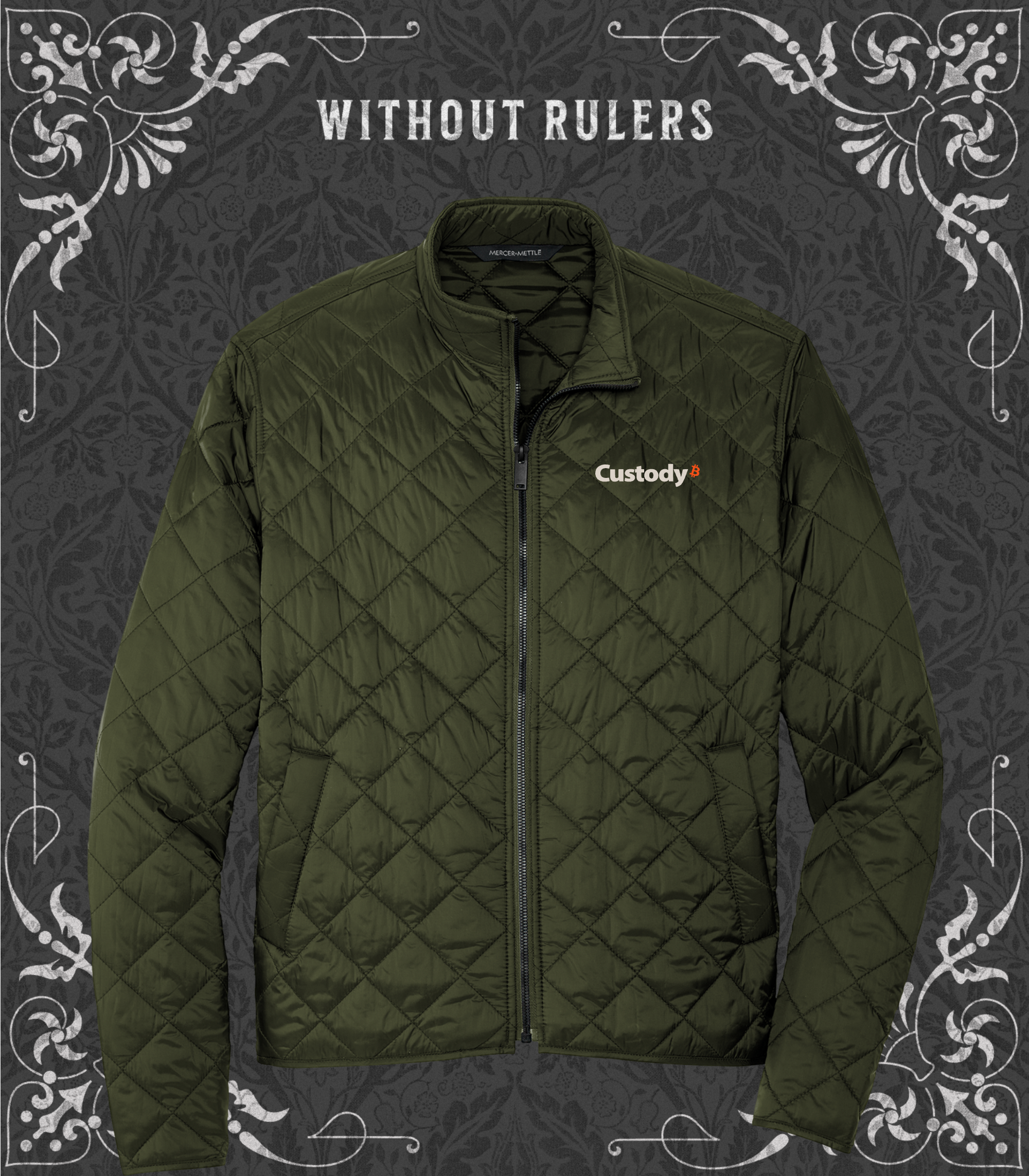 Custody - Embroidered Quilted Full-Zip Jacket