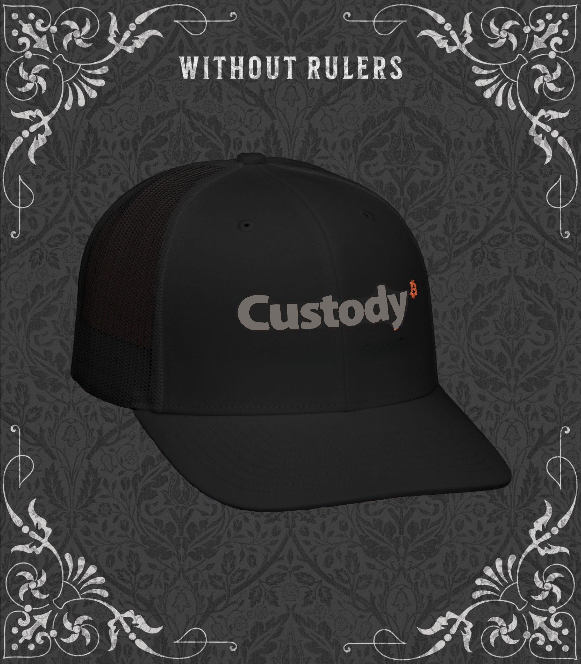 "Custody" Embroidered Snapback Trucker Hat