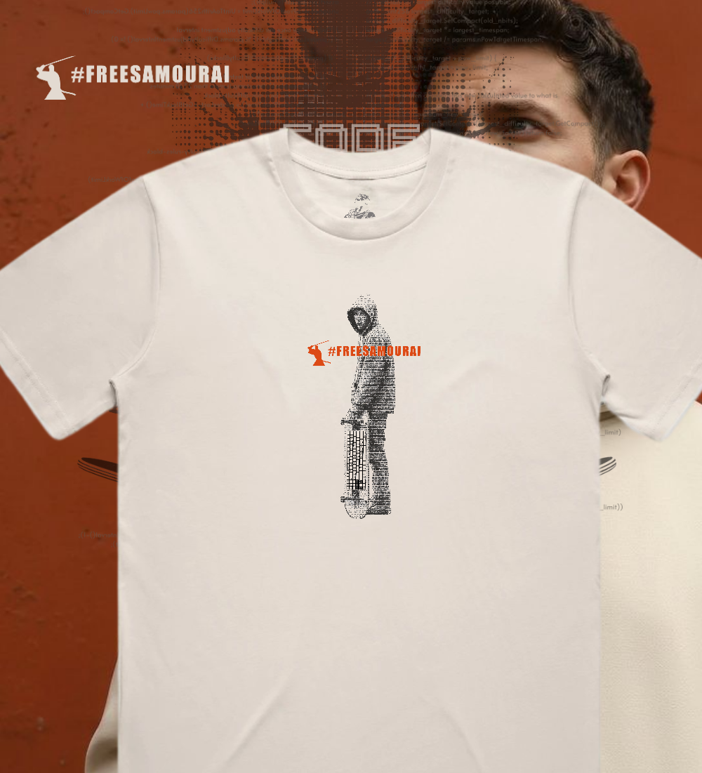 #FreeSamourai "Code is Not a Crime" Premium T-Shirt