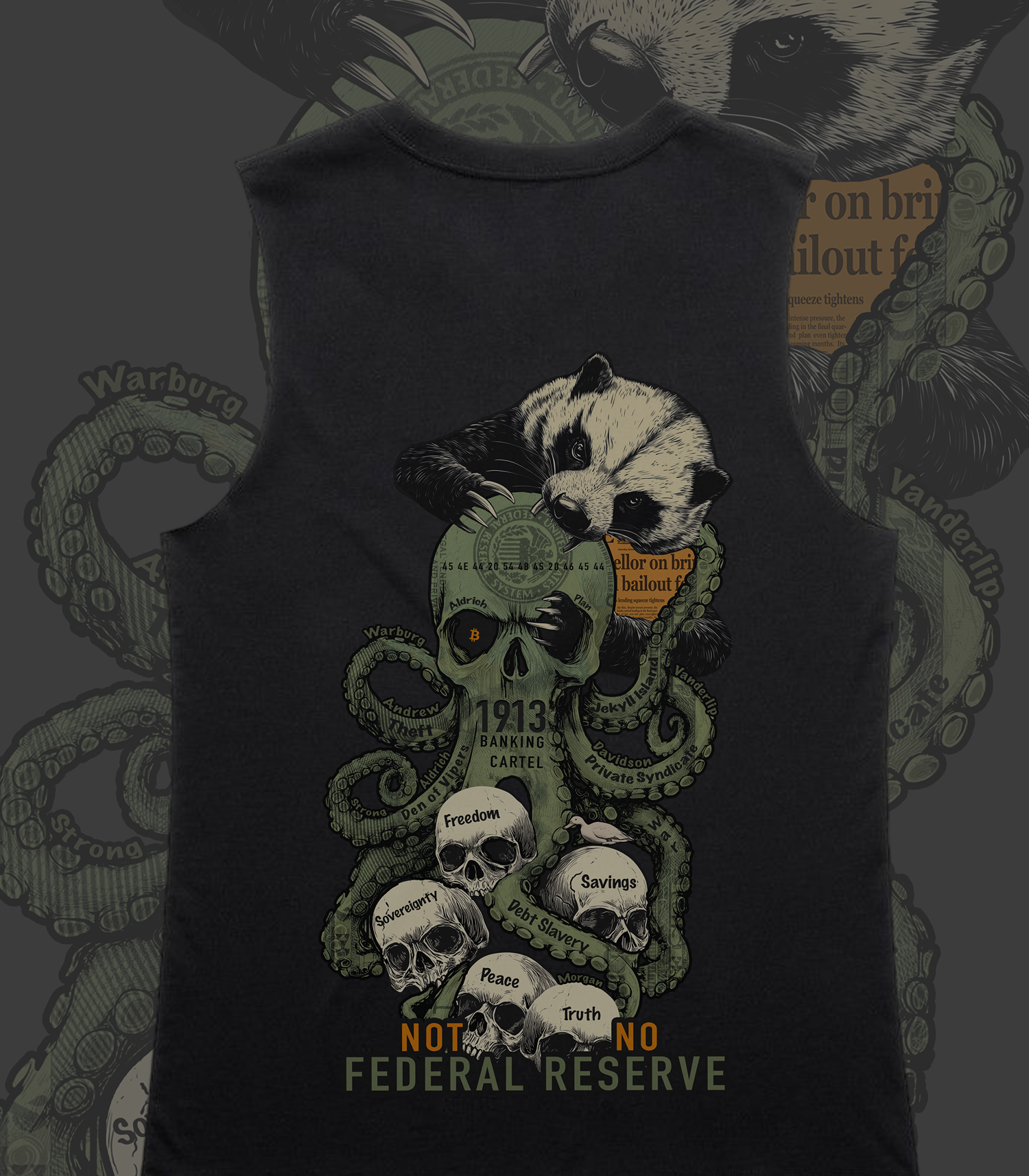 "Badger vs Cartel" Premium Womens Tanktop