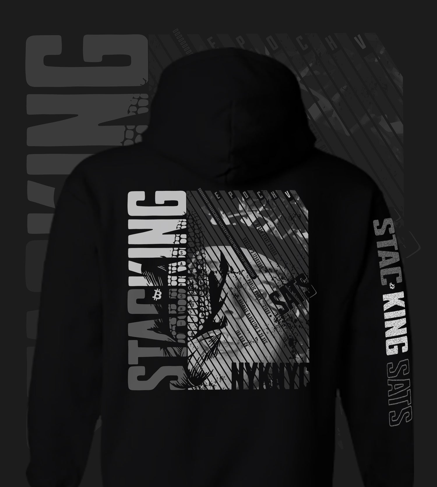 NYKNYC - Stacking- Black & White - Hoodie