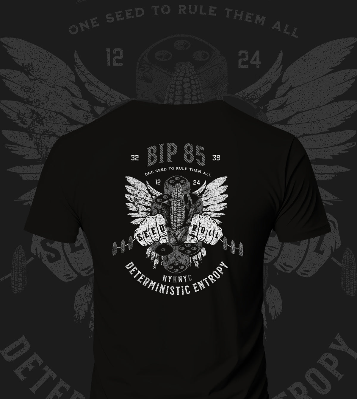 NYKNYC - BIP 85 - Black & White T-Shirt