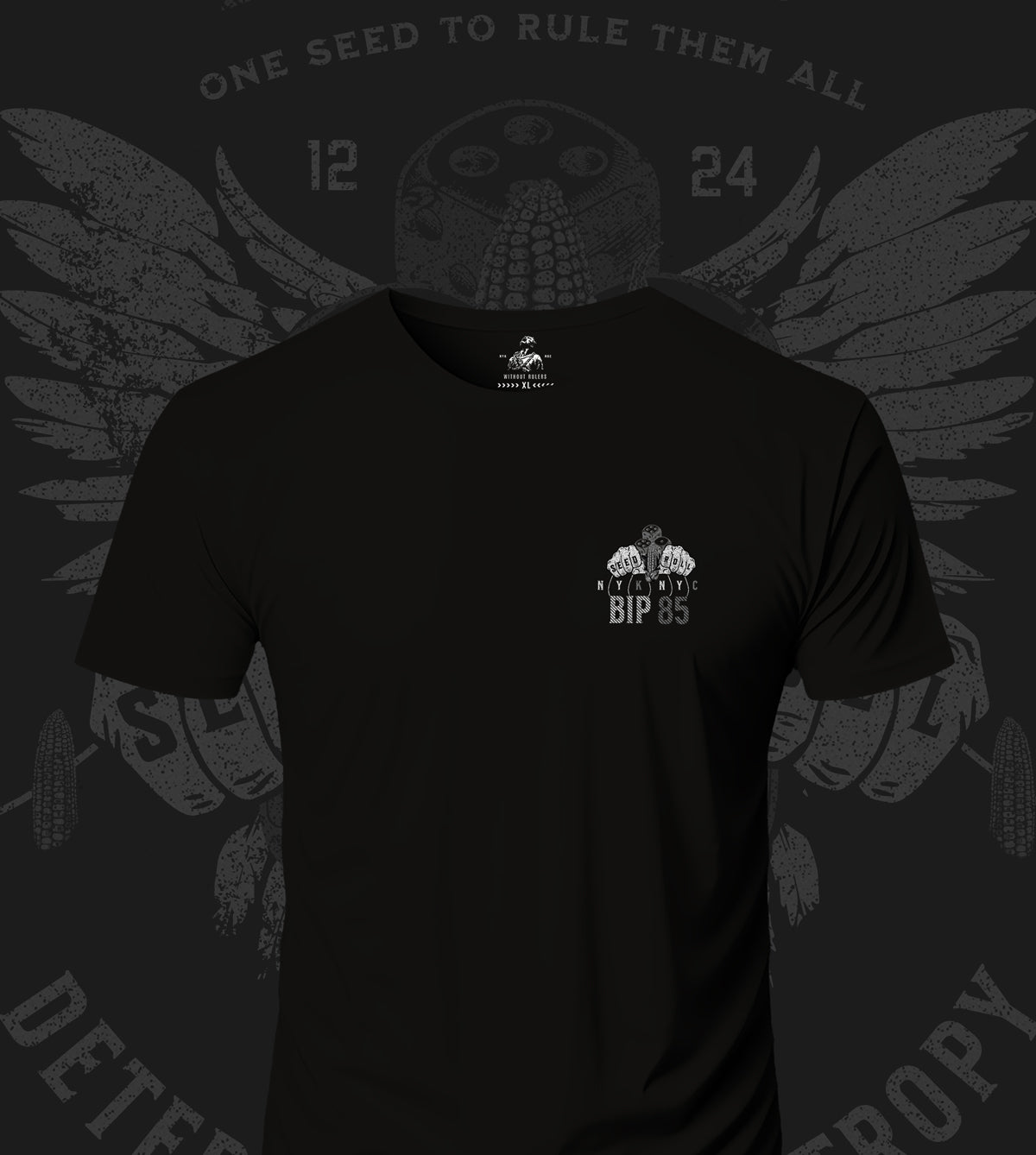 NYKNYC - BIP 85 - Black & White T-Shirt
