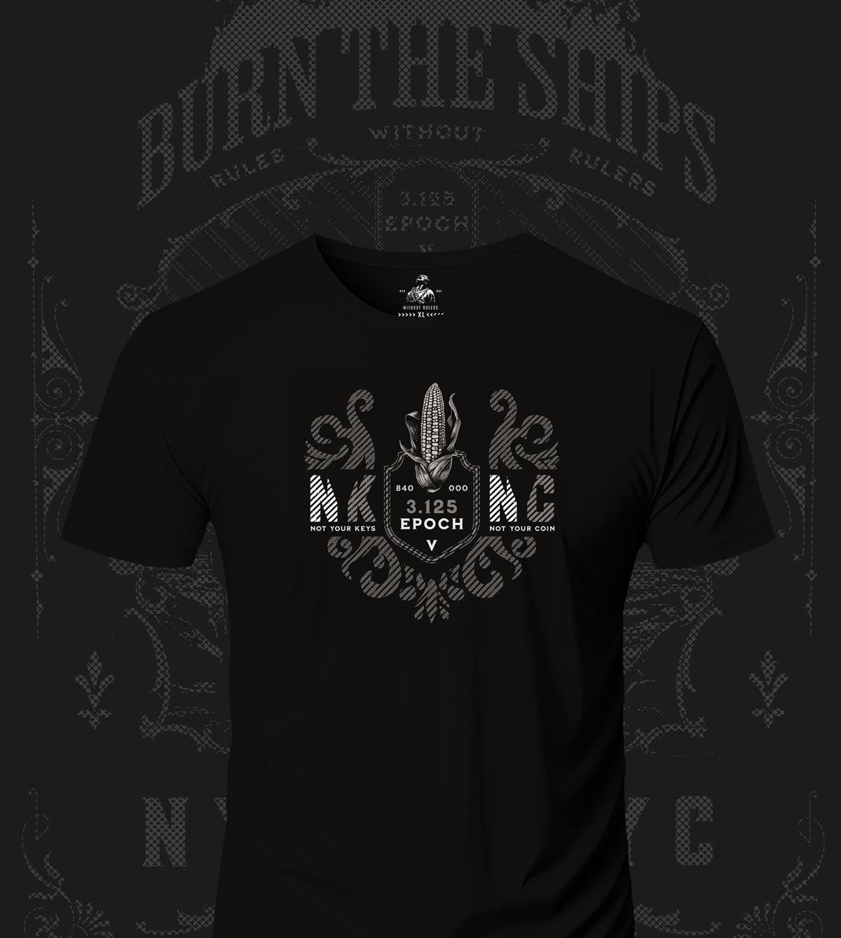 NYKNYC - Burn The Ships - T-Shirt Black& White