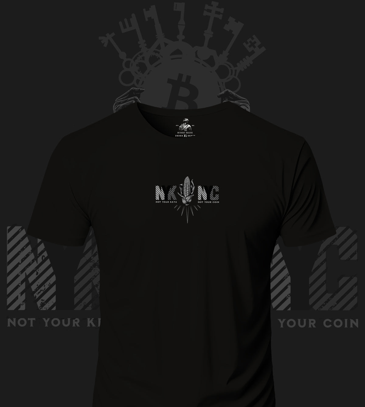 NYKNYC - Corn - Black & White T-Shirt