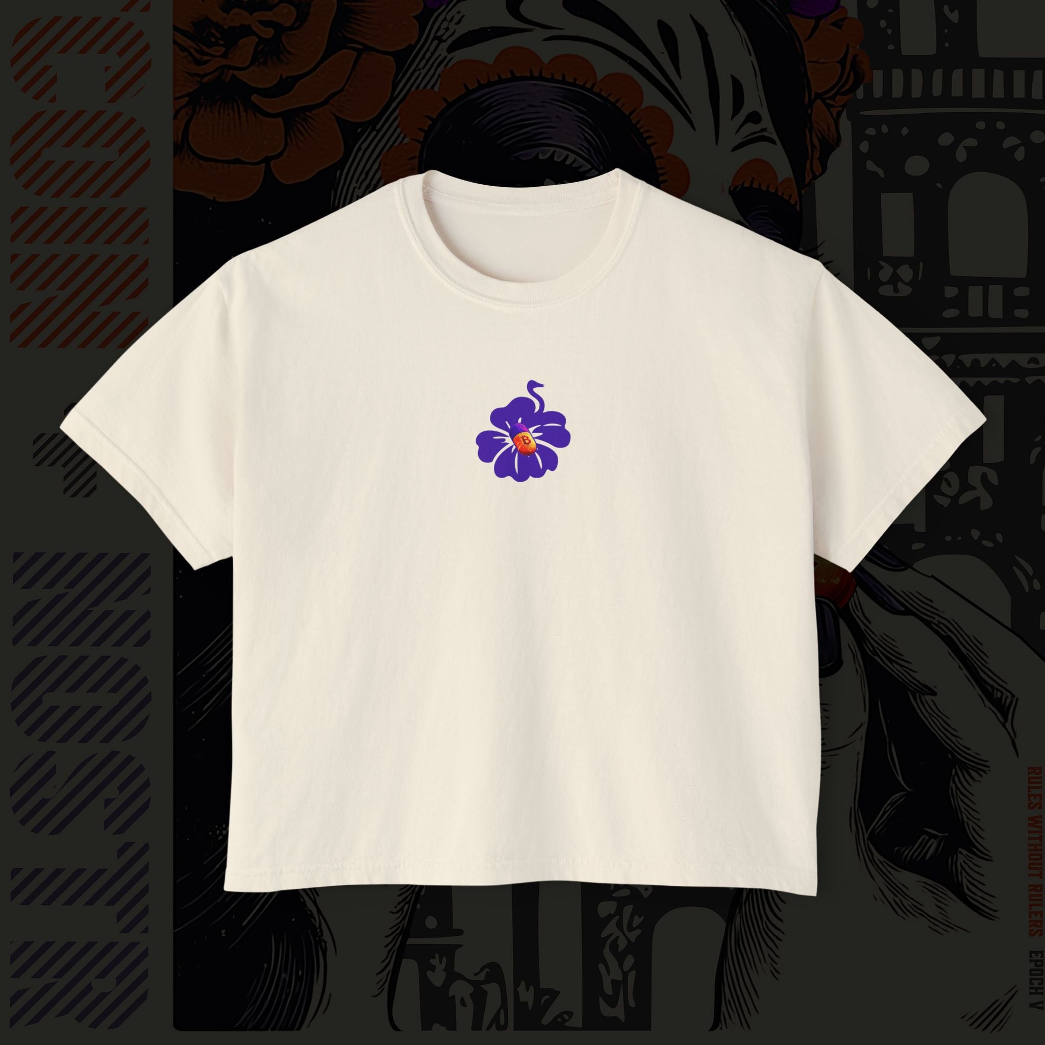 Tech Stack Nostr + Bitcoin - Womens Boxy Tee