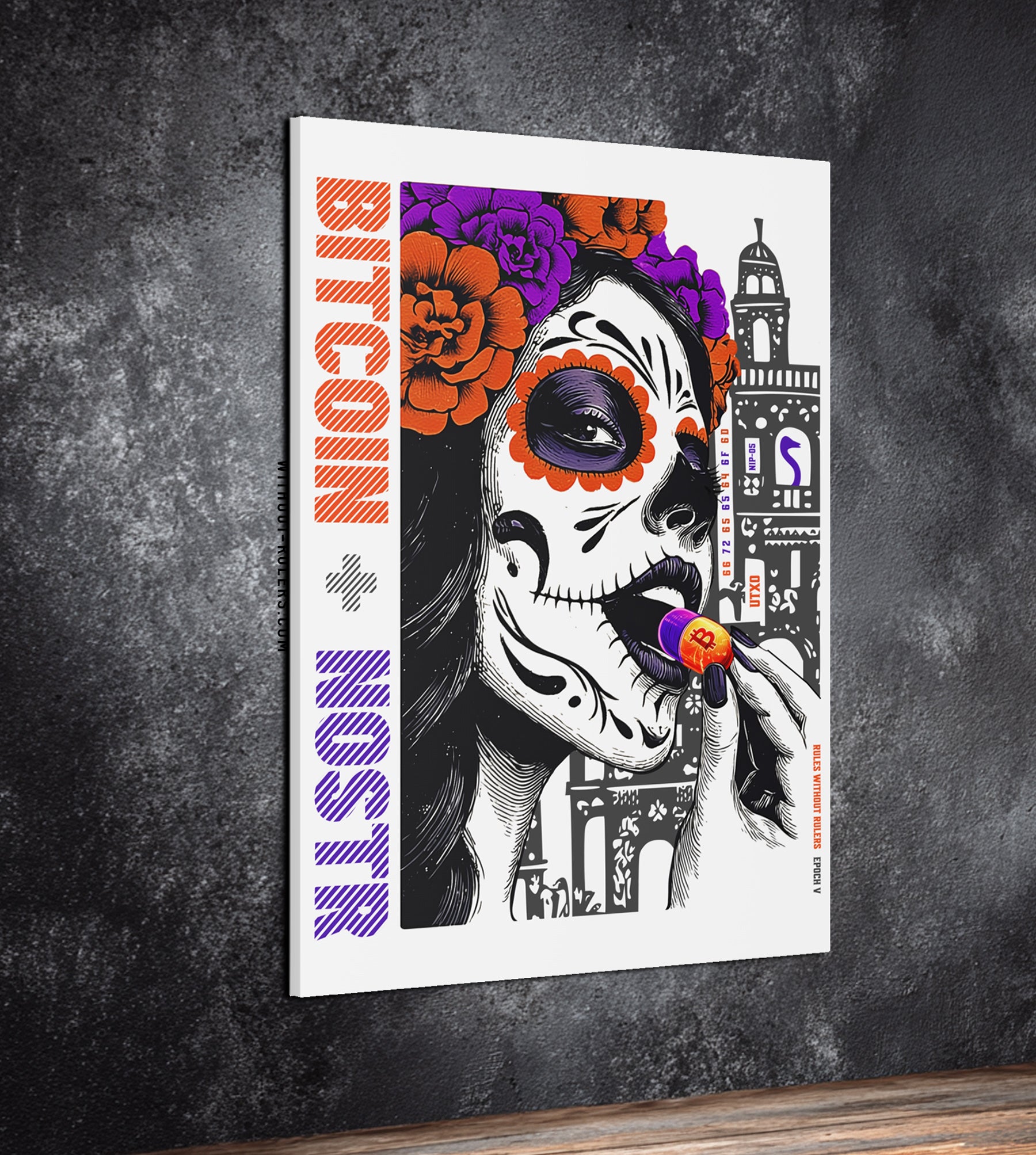 Nostr+Bitcoin Tech Stack - Canvas Print