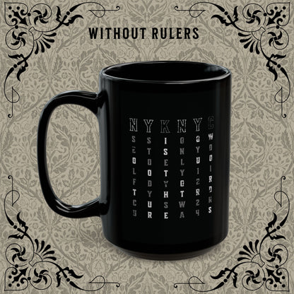 BIP85 Black and White Mug