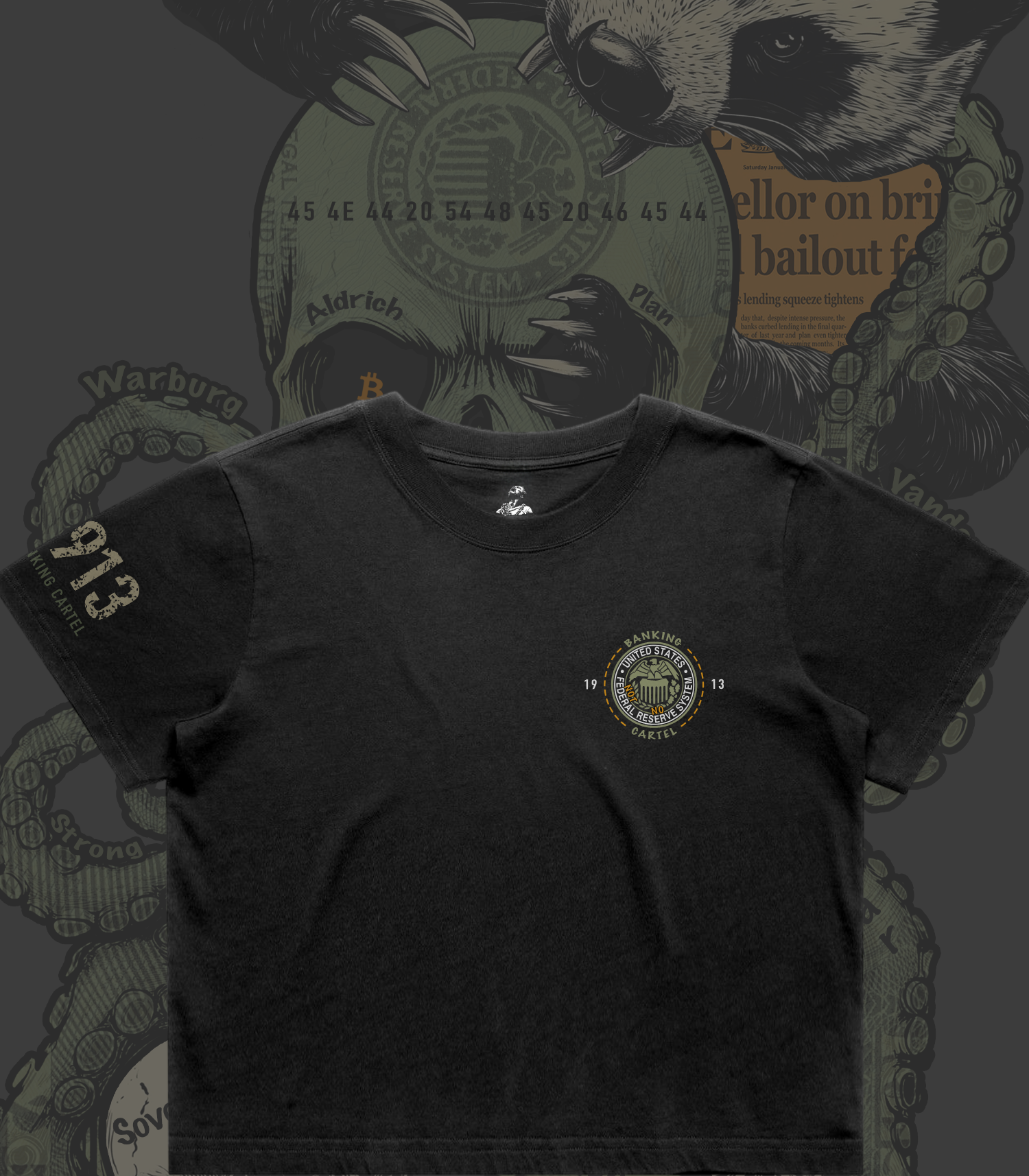 "Badger vs Cartel" Premium Womens CropTop