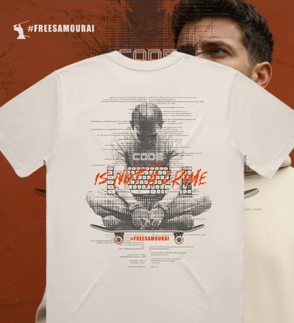 #FreeSamourai "Code is Not a Crime" Premium T-Shirt