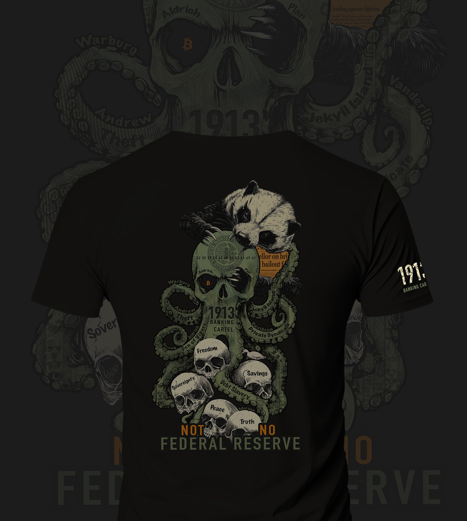 "Badger vs Cartel" Premium Cotton T-Shirt