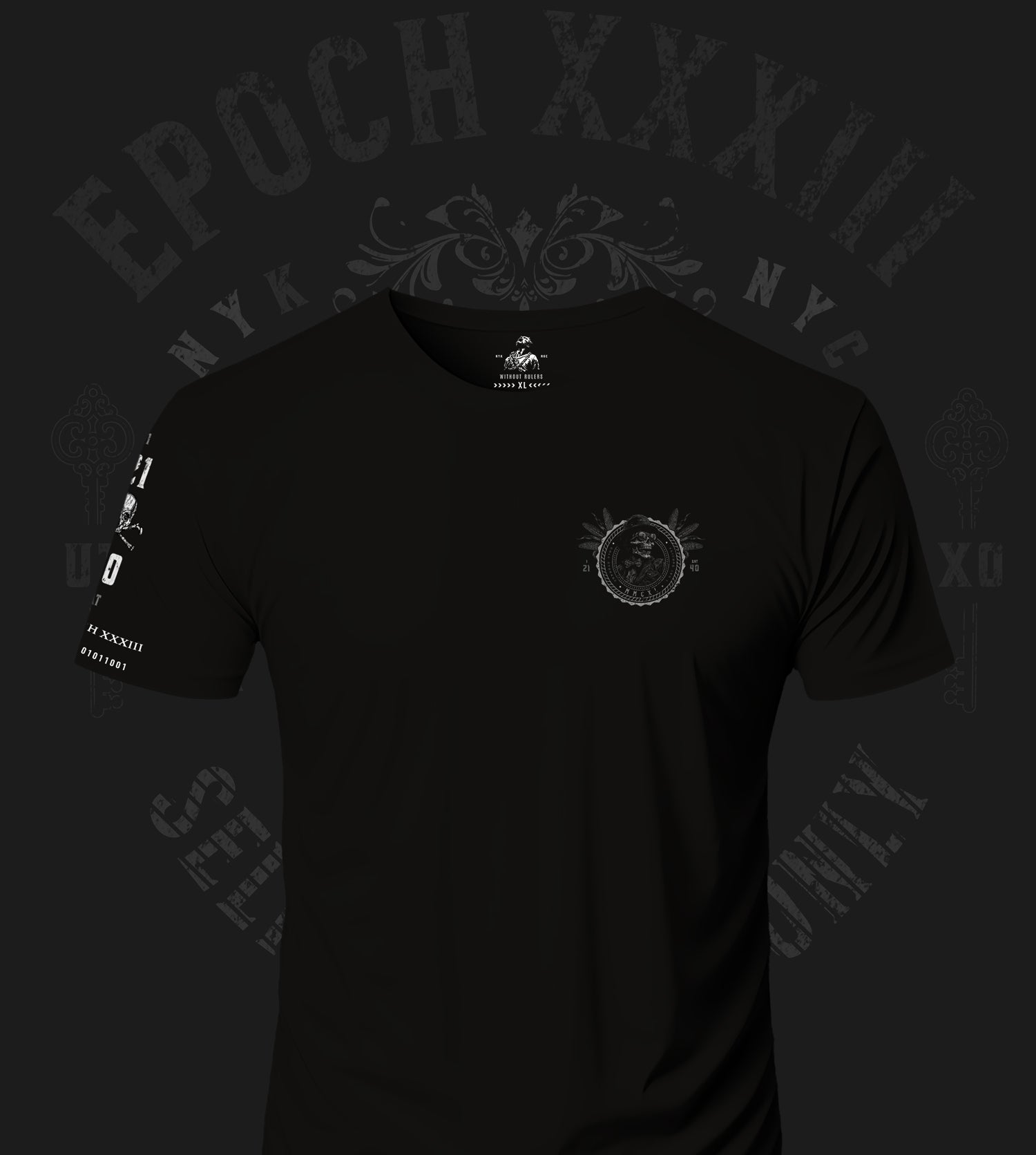 EPOCH 33 - Self Custody Only - T-shirt - Black & White